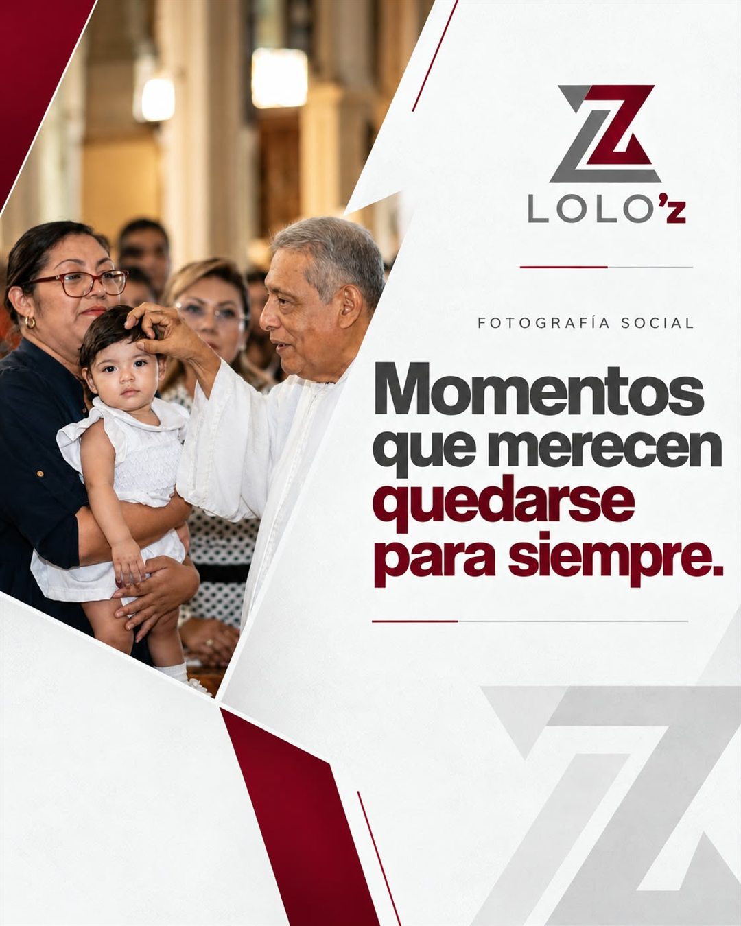 Bautizo de una bebé, fotografía social: Momentos que merecen quedarse para siempre.